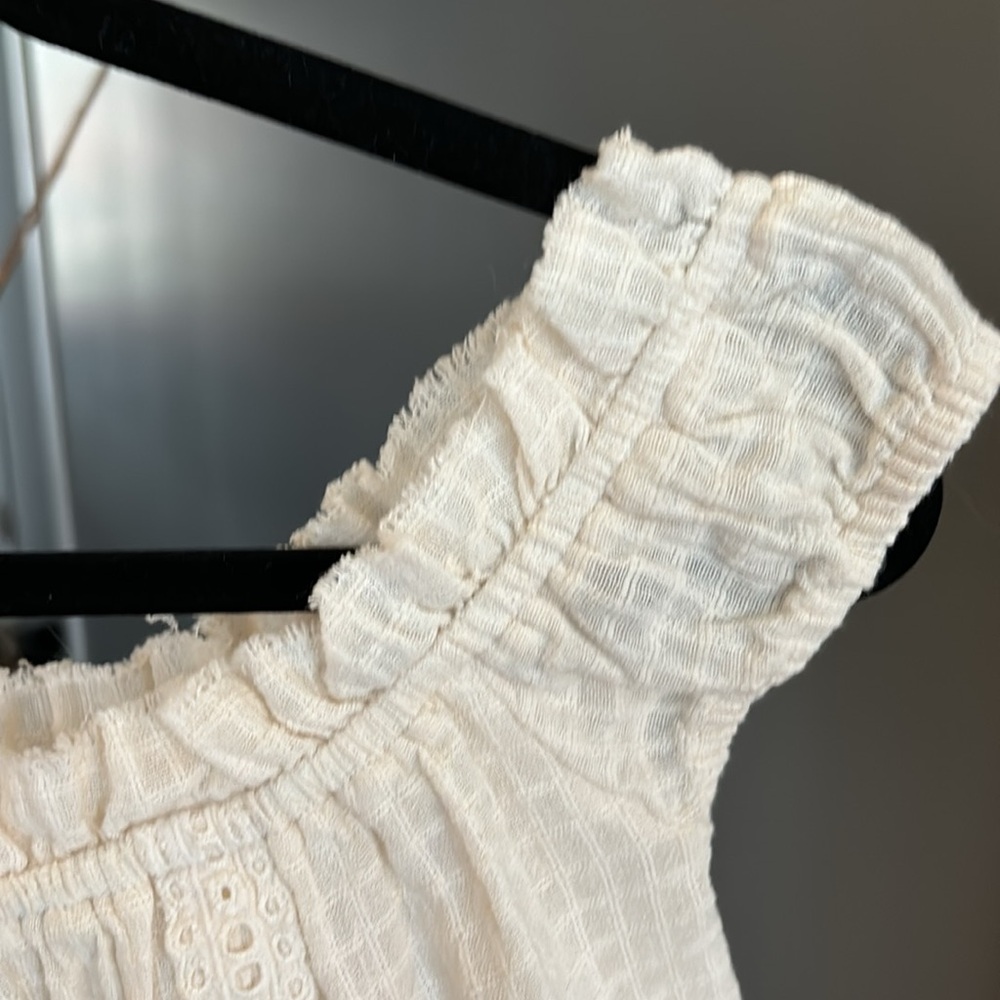 Urban Outfitters Natasha Crop Top Ivory. Size Small NWOT - Picture 10 of 17